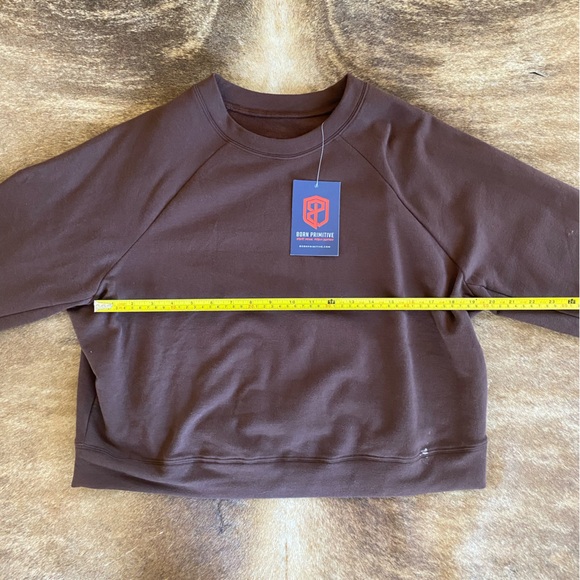 NWT Women’s Born Primitive Chicory Unmatched Cropped Sweatshirt - Picture 3 of 7